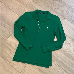 Green Ralph Lauren polo, size M